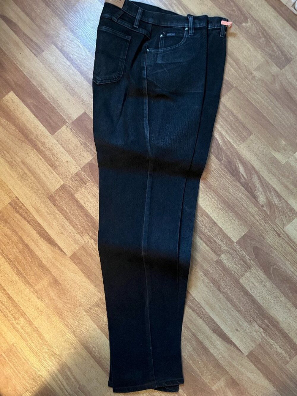 Rider Jeans - Woman's Black Denim Jeans, Size 10L
